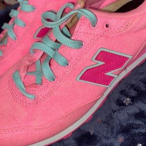 Hot pink and turquoise new balances